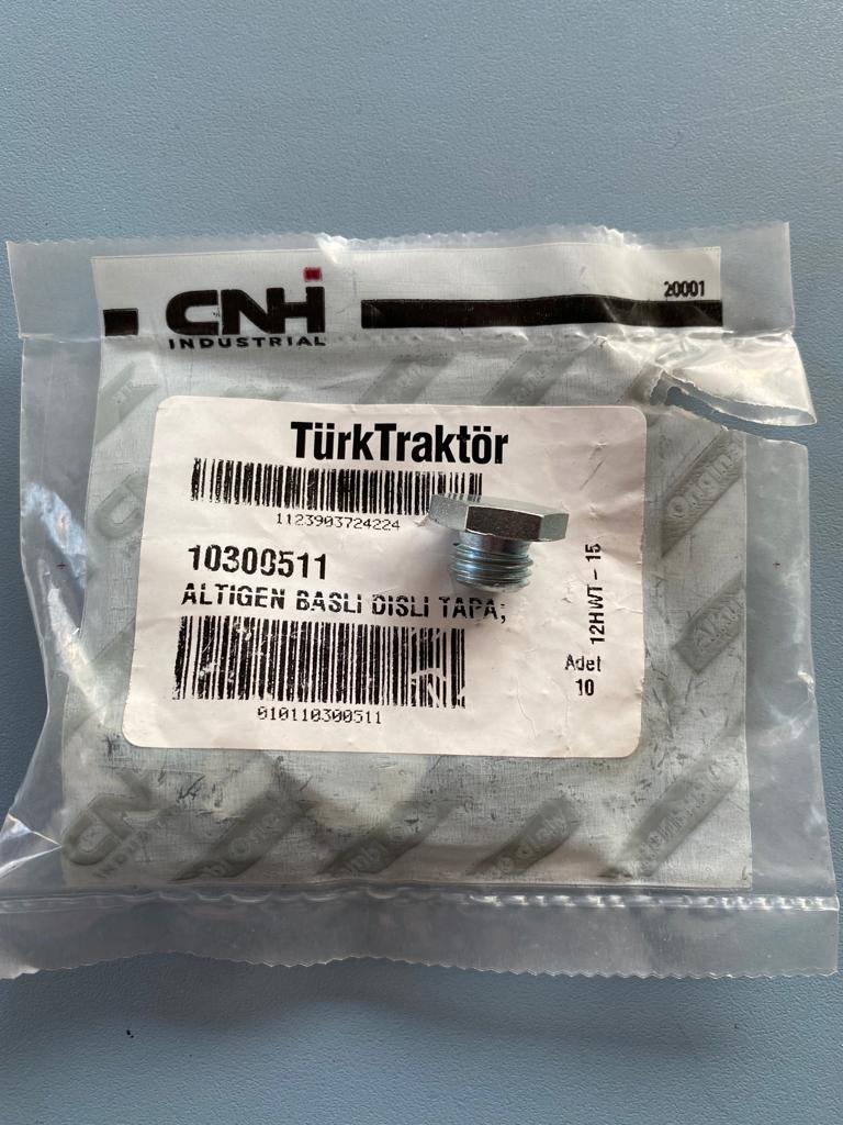ALTIGEN BAŞLI DİŞLİ  TAPA;M12X1.5